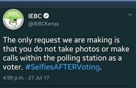 IEBC: No idling or roaming at the polling centre after voting