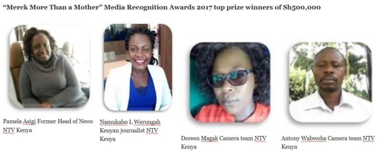 Top winners of Merck More Than a Mother media recognition awards